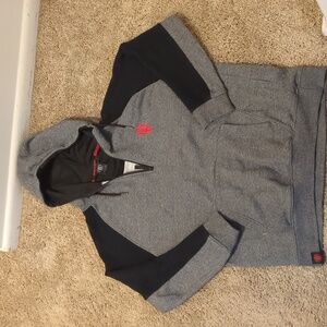 Vintage 1977 Manchester United Black Hoodie w /Red Accents Size XL Now Only $35